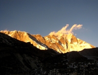 Sunset on Lhotse