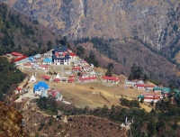 View of Tenboche from a day hike point.