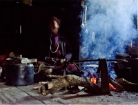 A Tamang Lady in her kitchen