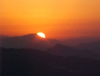 Sunset view from Sarangkot