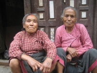 Local women resting in Khokana Village