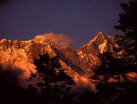  Sunset on Mt. Everest and Mt. Lhotse
