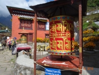 Buddhist Prayer Wheel at Ghat Village