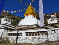 A Buddhist Chorten in Namche