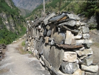 Prayer Wall on Manaslu Route