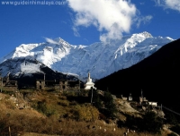 Braka Village and Annapurna Range