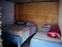 Trekker's room in a lodge at Badal Danda in Mardi Himal