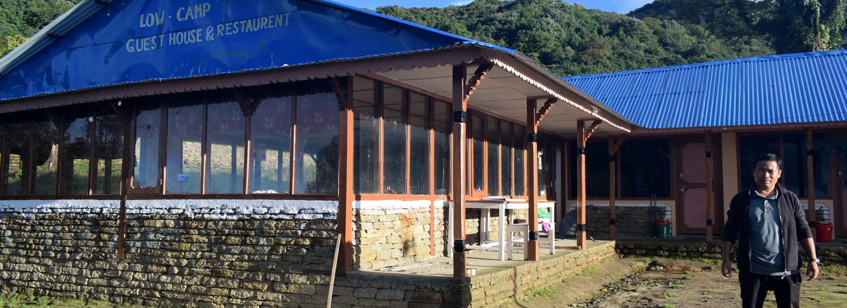 A Guest House at Low Camp in Mardi Himal Trek Route