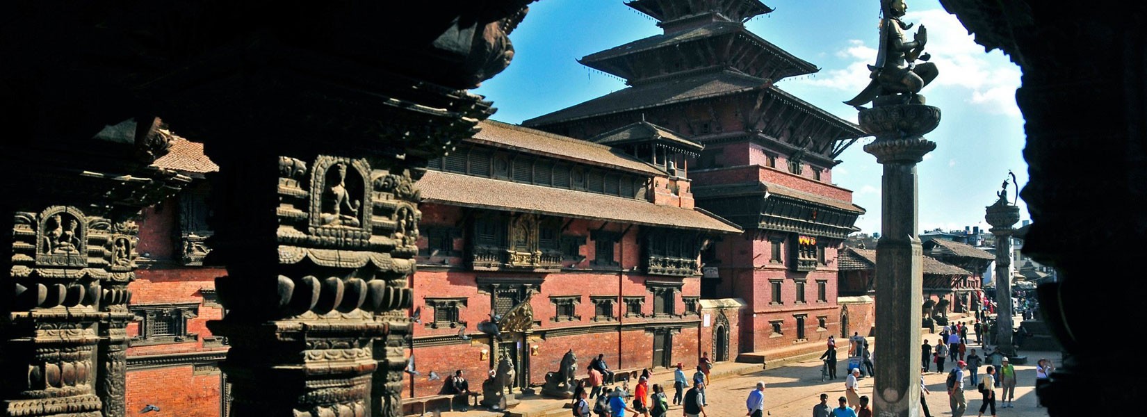 Patan Durbar Square at city of Lalitpur in Nepal