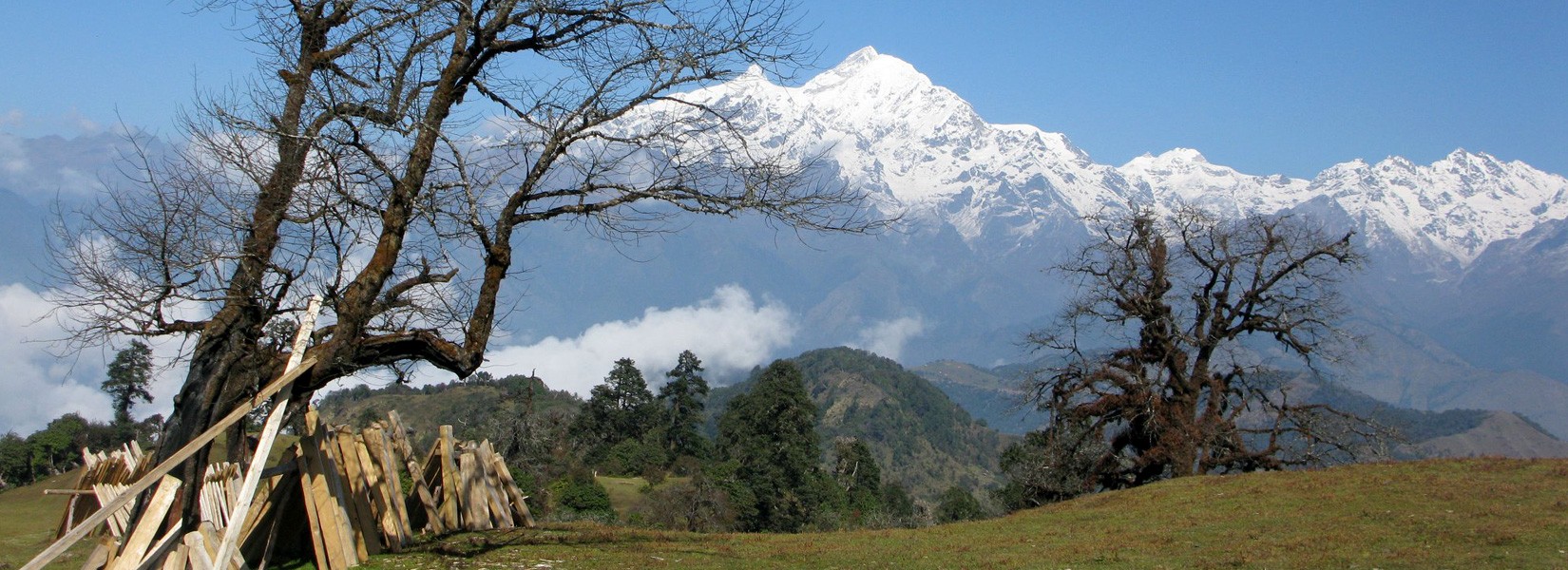 View from Dharche Danda in Lower Manaslu Trek