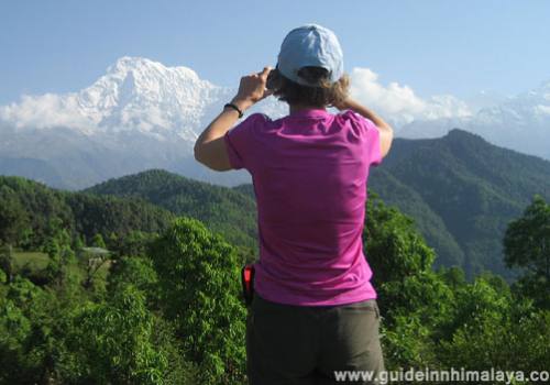 abc trek route from pokhara