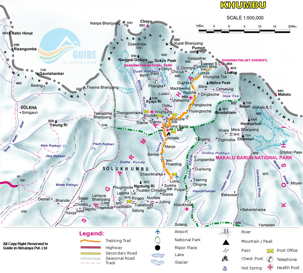 Everest Base Camp Trekking Map