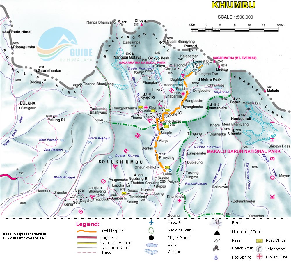 Everest Base Camp Trek Map