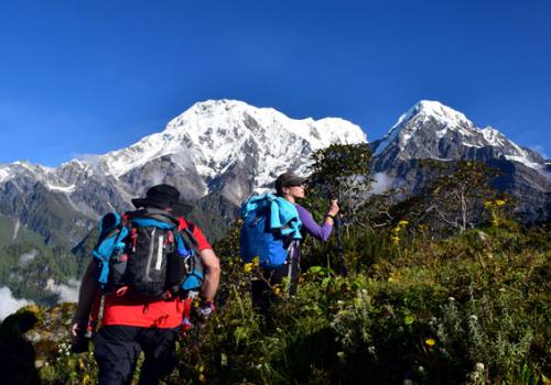 View from Badal Danda Mardi Himal Trek